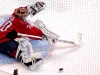Holtby Kncks Down Puck